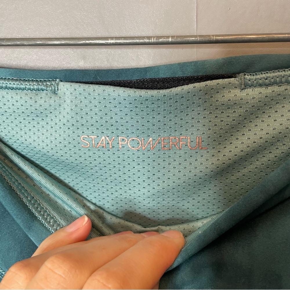 Calia Teal Tie-Dye Cropped Leggings size large - Picture 9 of 12